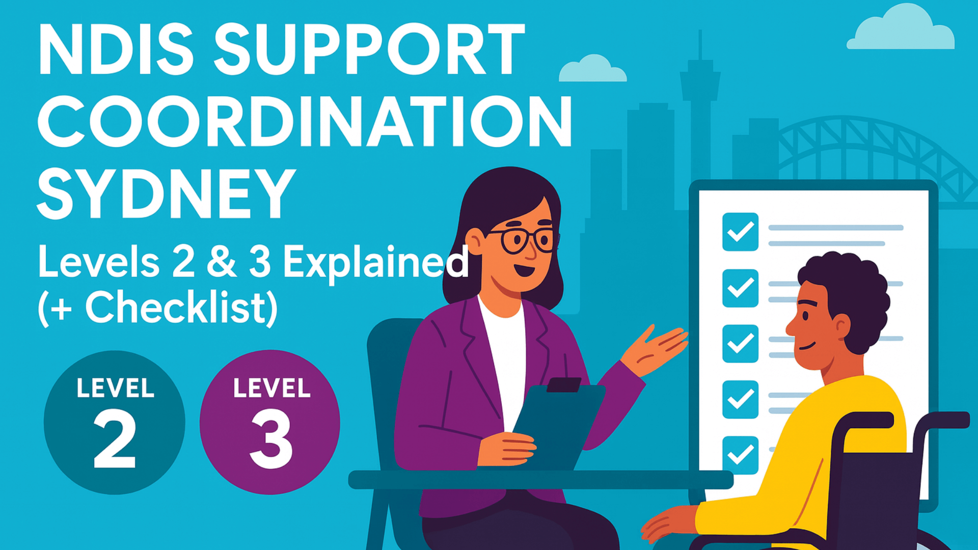 NDIS Support Coordination Sydney | Levels 2 & 3 Explained