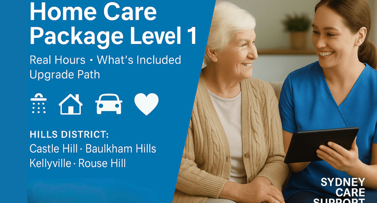 home care package level 1 Sydney