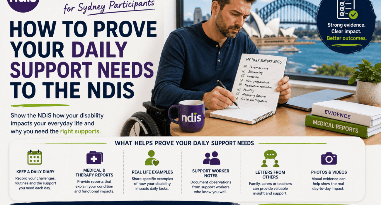 How to Prove Your Daily Support Needs to the NDIS (2026 Guide for Sydney Participants)