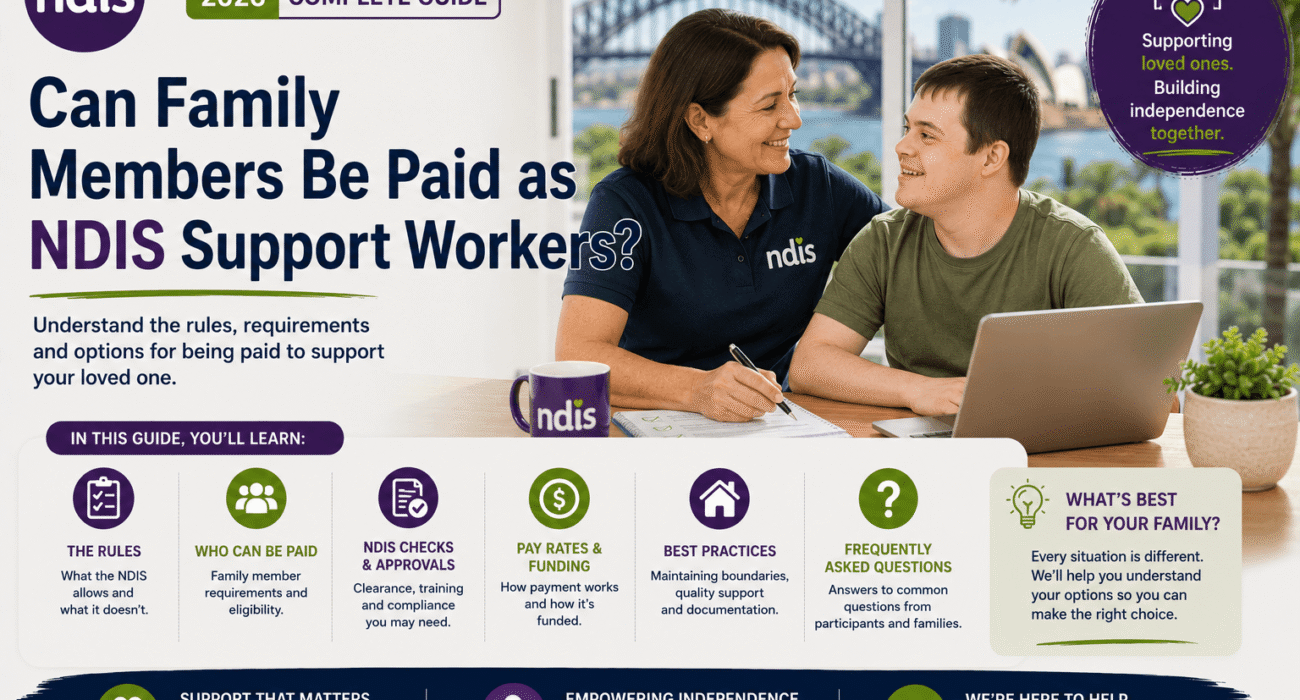 can family members be paid as NDIS support workers