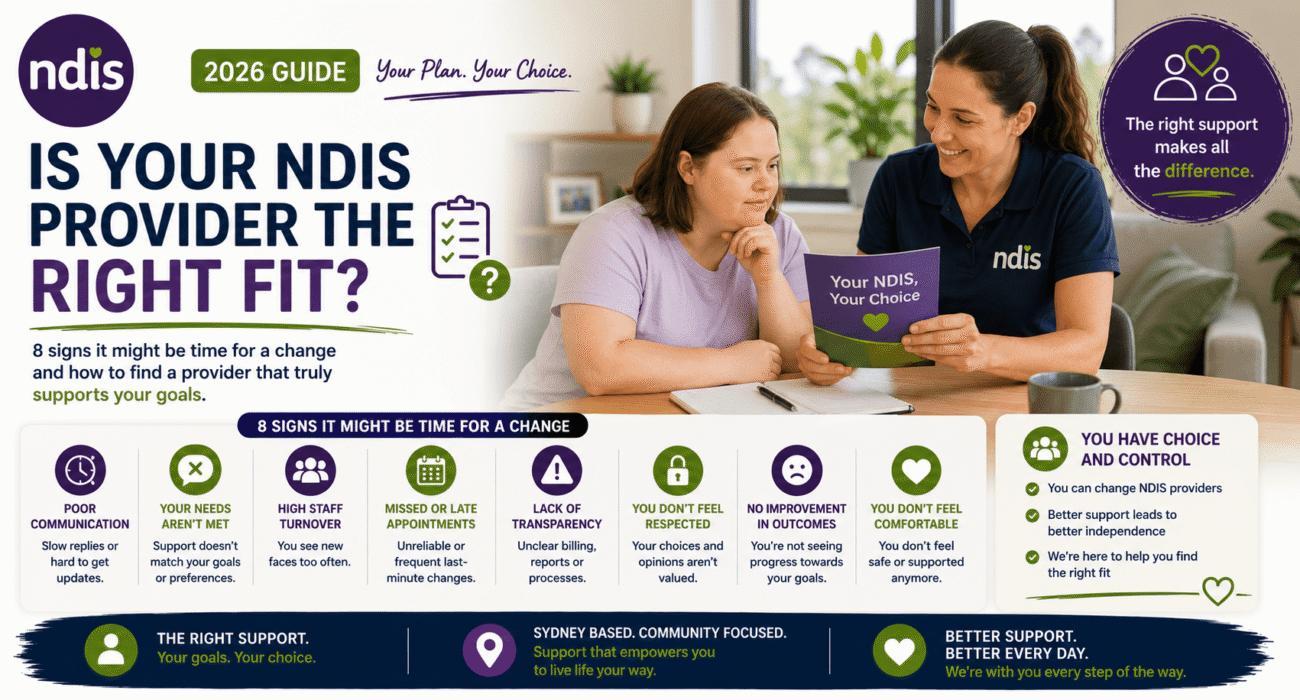 Is Your NDIS Provider the Right Fit? 8 Signs It Might Be Time for a Change (2026 Guide)