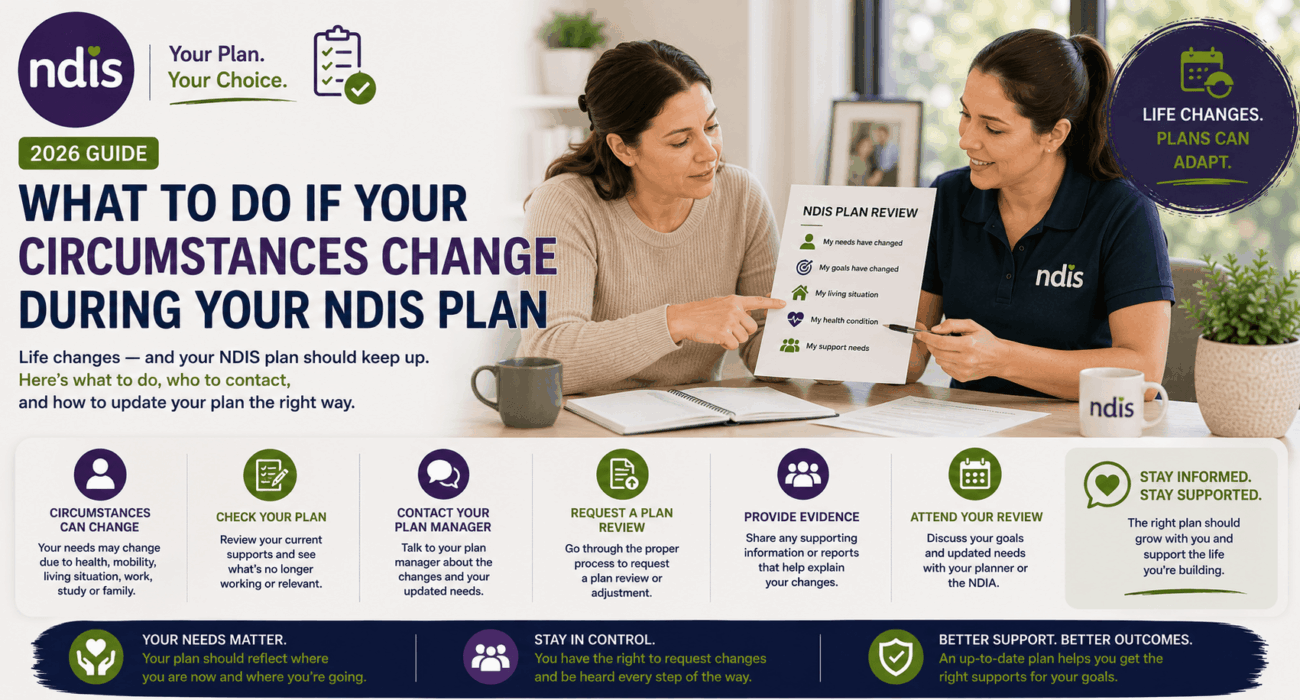 NDIS participant reviewing changes to their support needs and plan in Sydney
