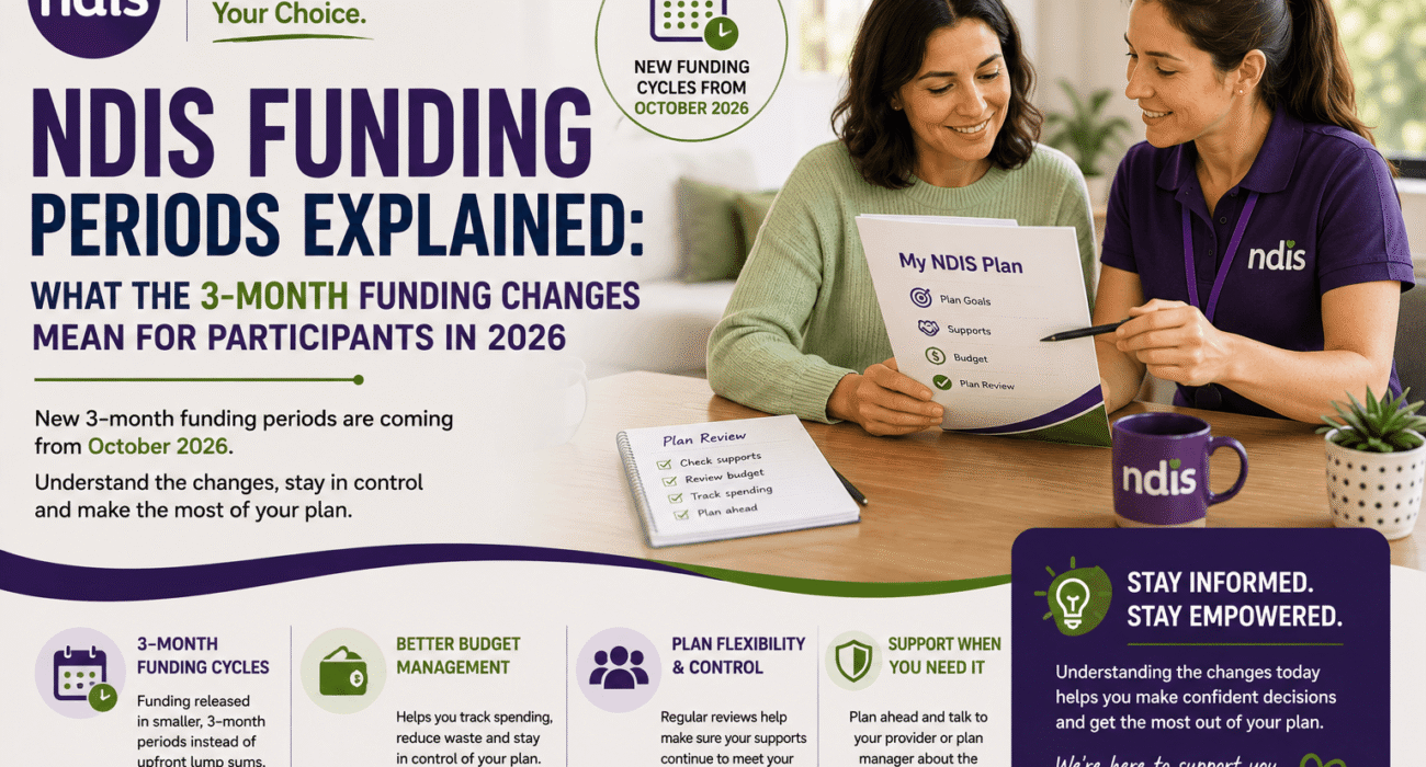 NDIS funding periods and three month NDIS budget changes explained for participants