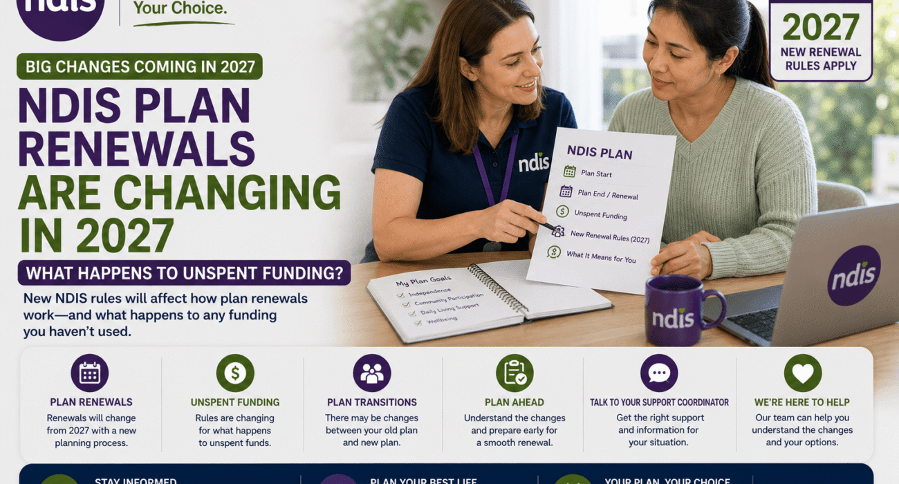 NDIS plan renewal 2027 and unspent NDIS funding changes explained